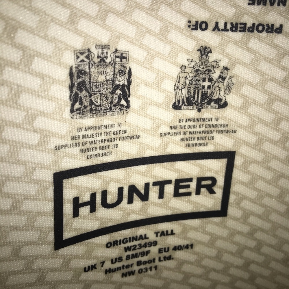 Hunter tall rain boots- Matte Navy Blue - Picture 2 of 4